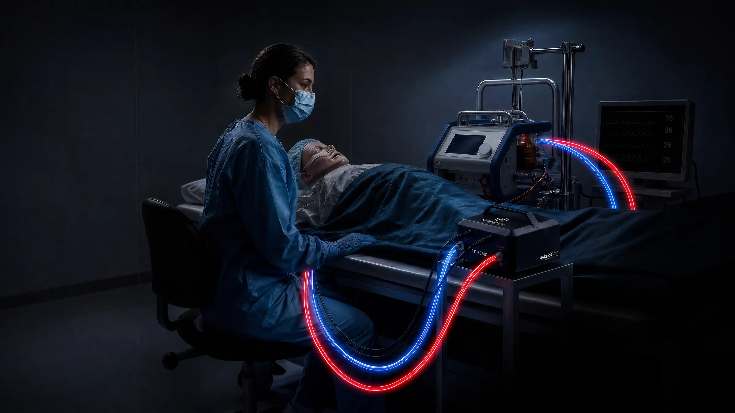 Clinician training on the Hybrids VITA ECMO simulation system